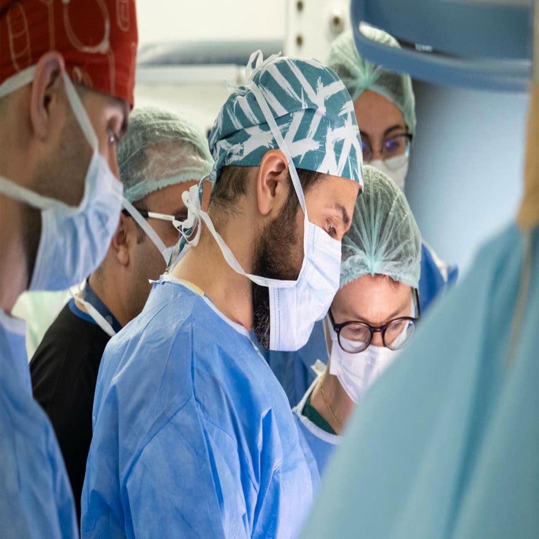 Necati Enver in the operating theatre